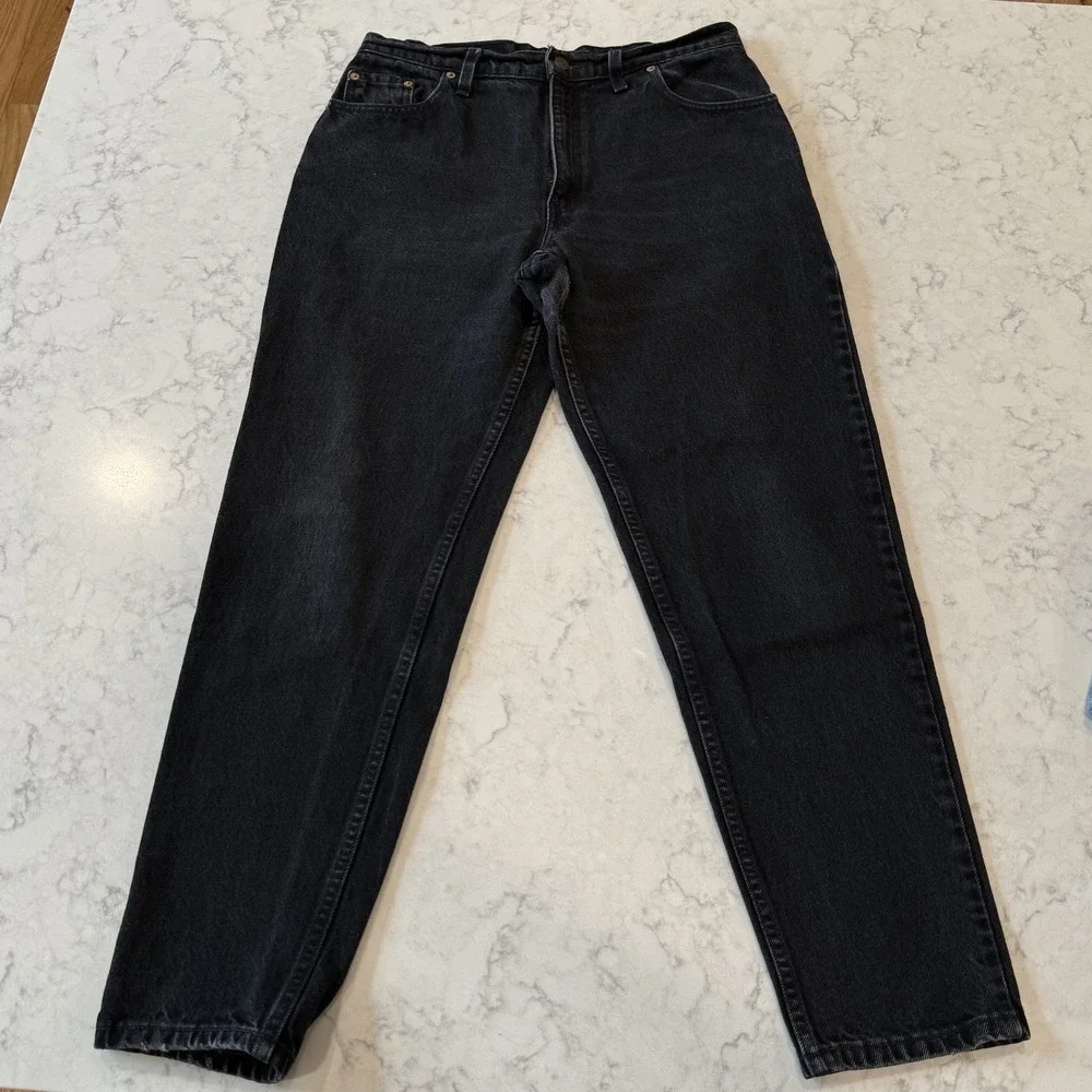 VTG Levi's 550 Black Jeans Size 13 Tapered 31x29 100% Cotton Made In USA 90s